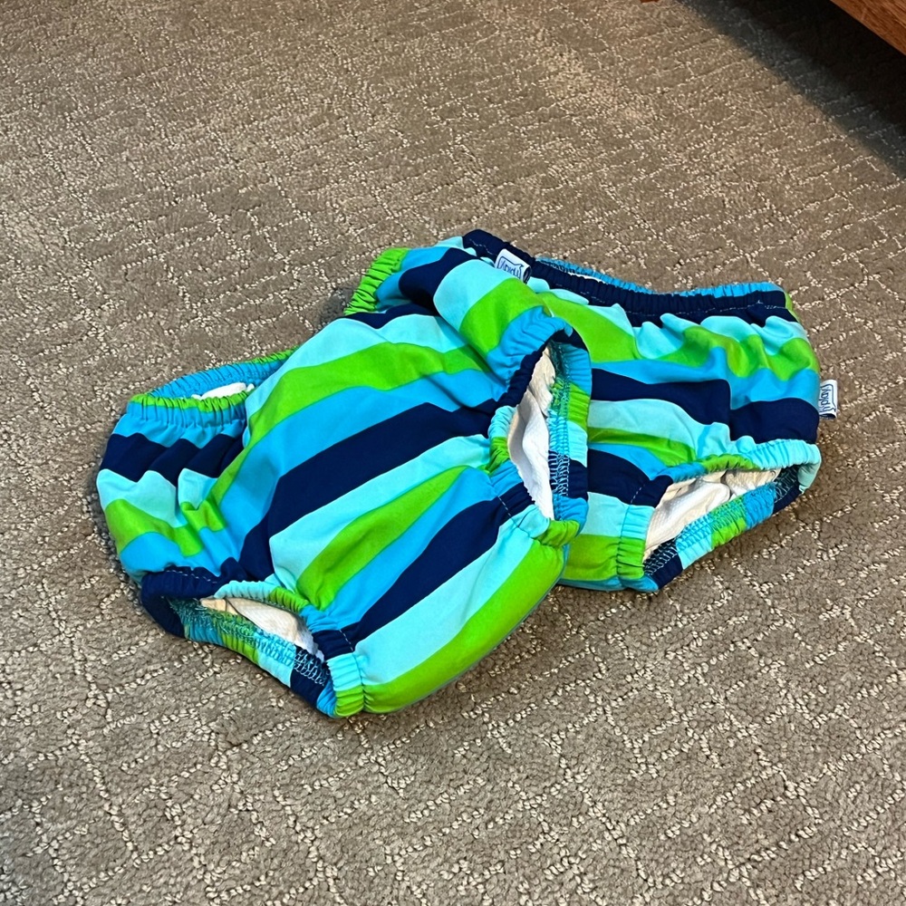 i play. Vibrant Striped Swim Diaper Cover